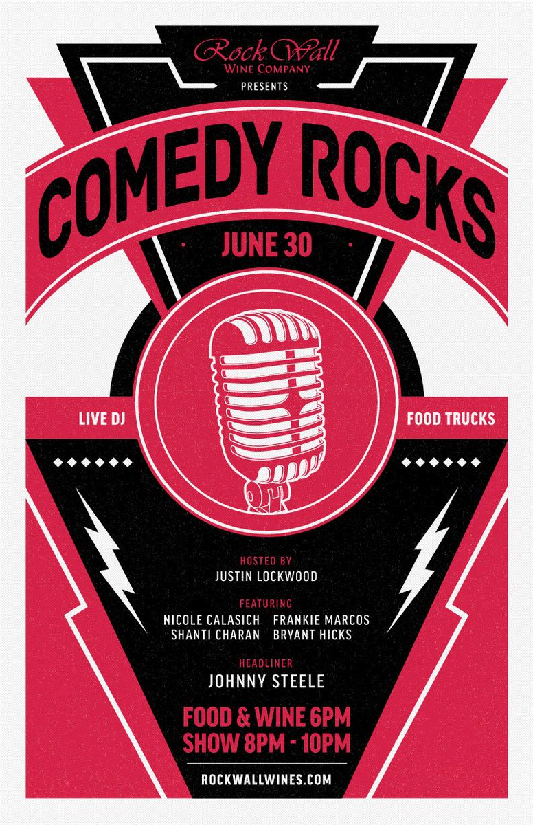Laughter is good for your soul! Catch the early bird to Comedy Rocks (6/30): rockwallcomedyrocks2.eventbrite.com/?aff=twitter