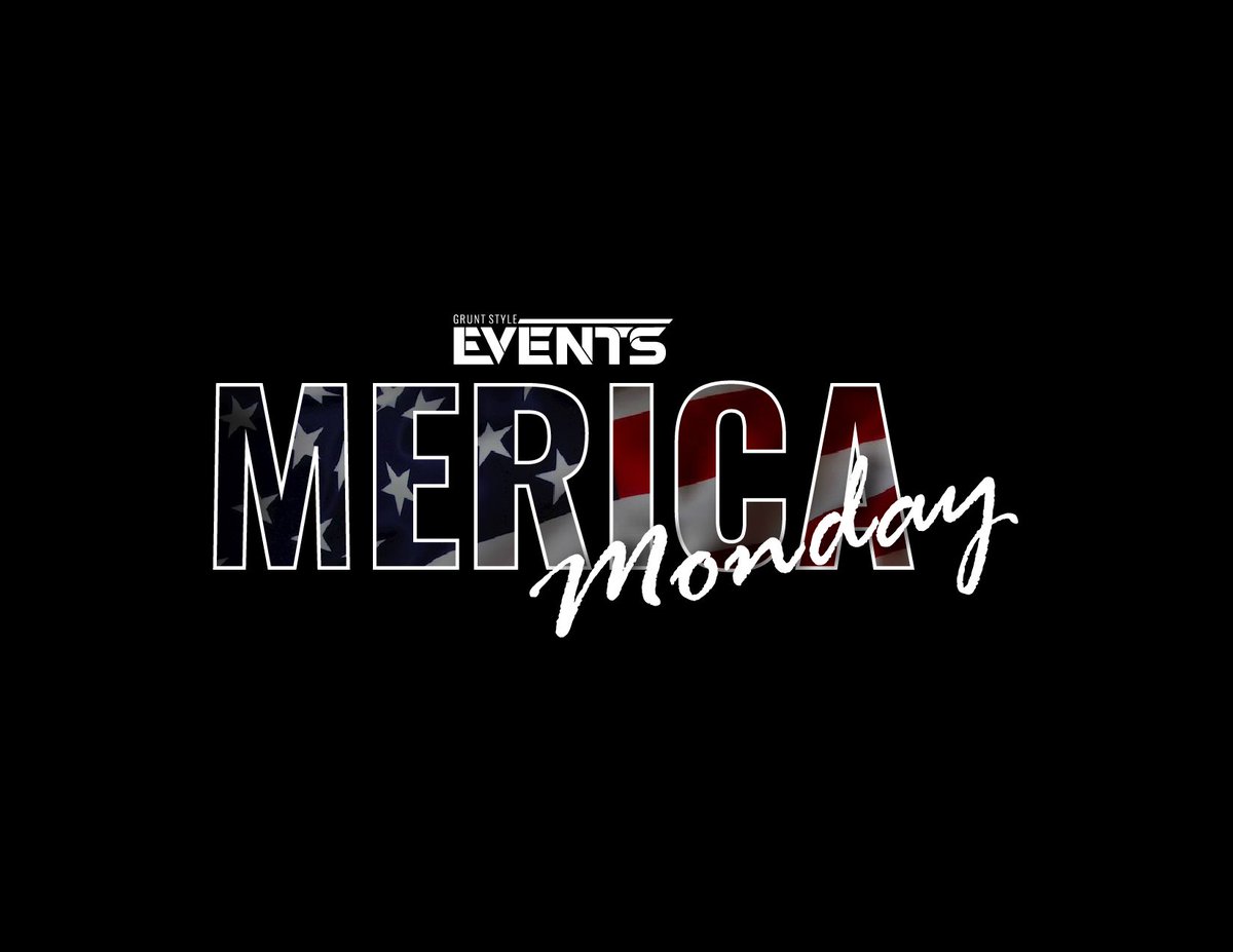 GruntStyleEvent's tweet photo. Happy Merica Monday! #MericaMonday #GruntStyleEvents https://t.co/jZJerQKIAJ