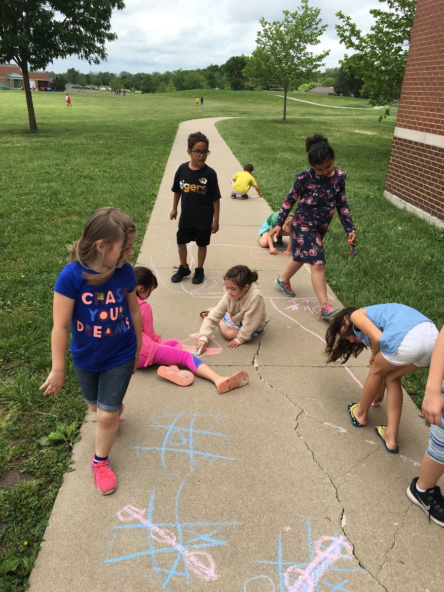 Having fun with chalk!