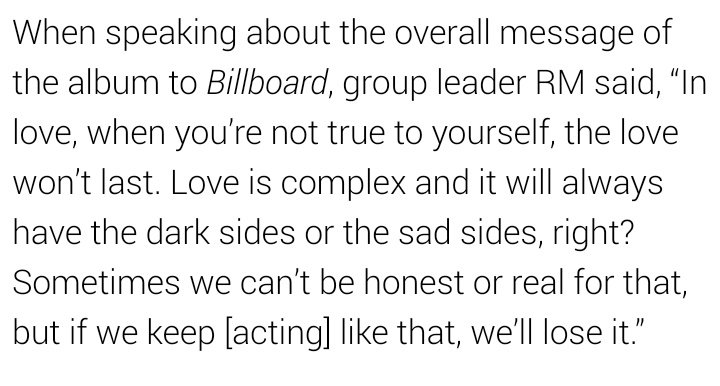 BTS_ARMY_INT's tweet photo. This is currently THE BEST review of @BTS_twt album!! Everything is on point, they read the lyrics and understood the feeling and message behind each track! Thank you @PopCrush &amp; @emlyntee https://t.co/QclU8Jfxse