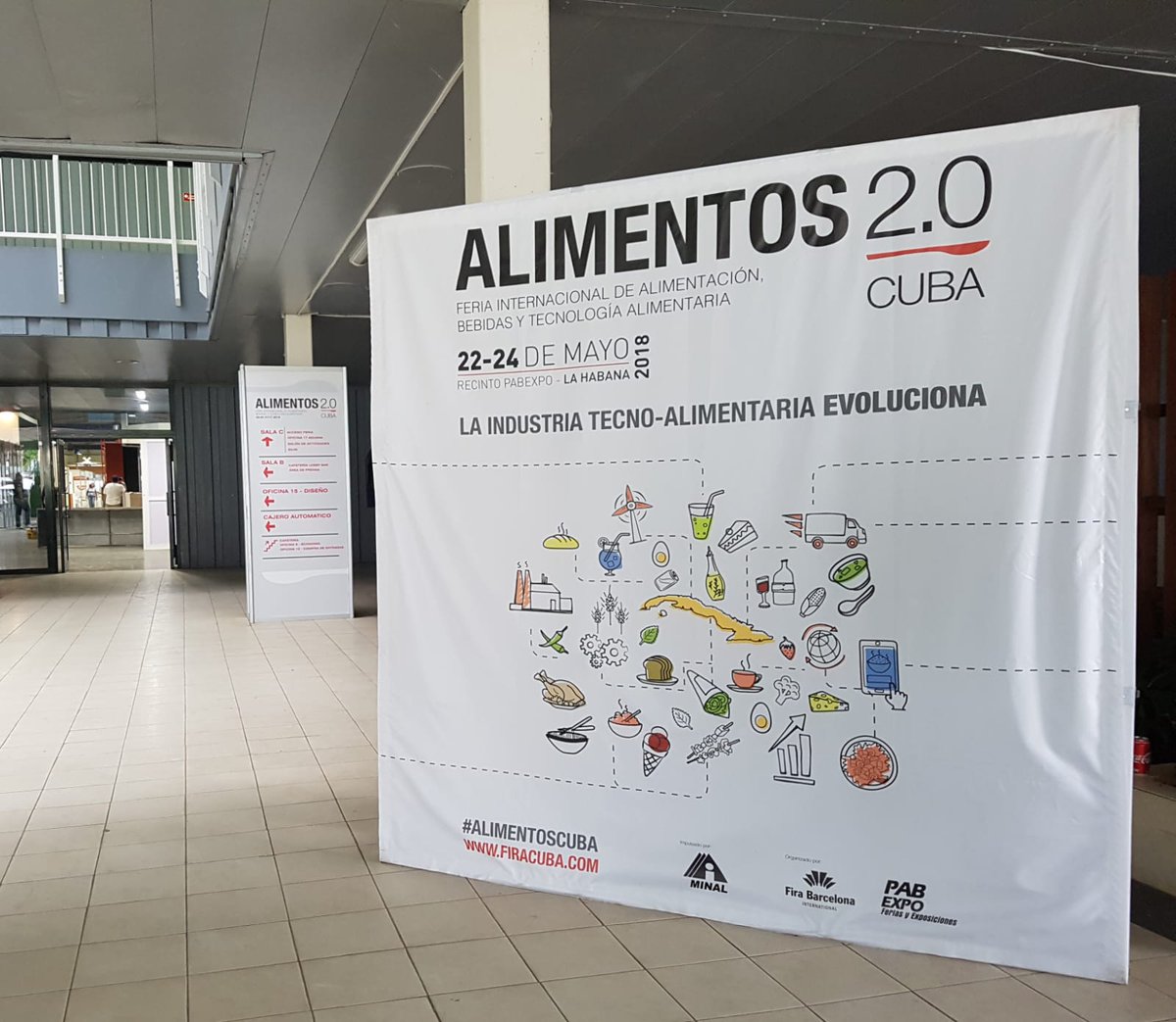AlimentosCuba's tweet photo. ¡Queda 1 día! Te esperamos en la inauguración de Feria de #alimentoscuba2018 mañana en #PABEXPO a las 9:30h. No olvides comprar tu entrada en el mismo recinto. https://t.co/2nWTjBwrMd @minalcuba @CoralsaCuba @gpalcocuba @Fira_Barcelona https://t.co/dJOPZZYX0W