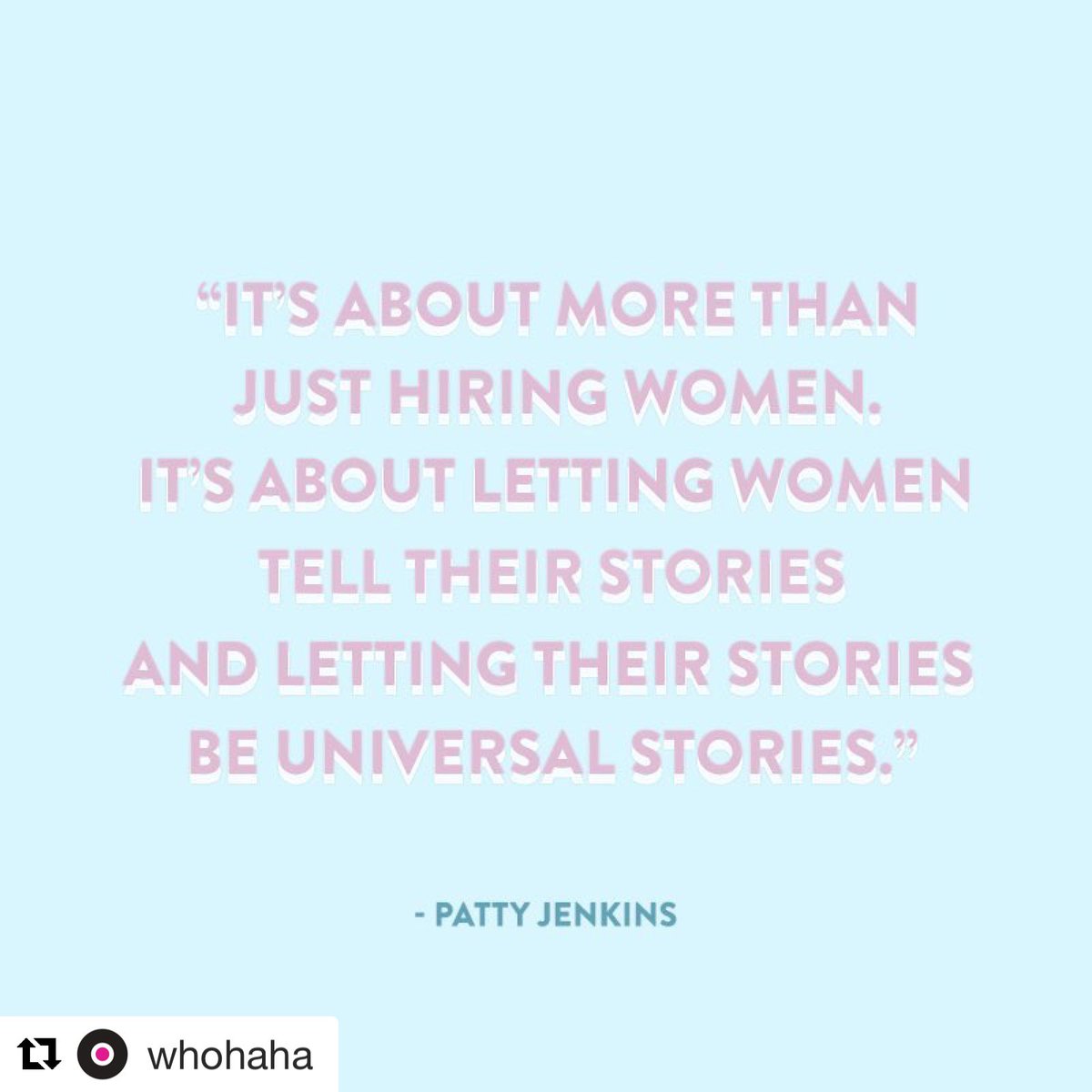 #pattyjenkins #wcc #womencreatingchange #femaleempowerment #repost #whohaha #womeninfilm