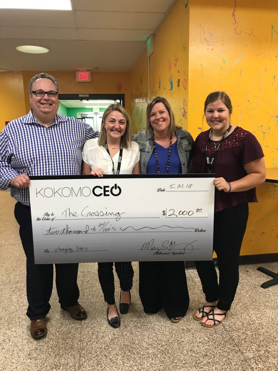 crossing_edu's tweet photo. Thank you @KokomoCEOSummit for choosing the Crossing as a recipient of funds raised! https://t.co/WFXrl3h6xJ