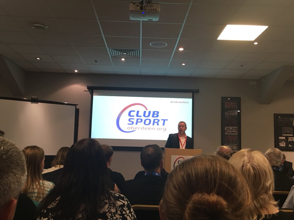 SBUGrampian's tweet photo. Great turnout at the #CSALAUNCH @clubsportabdn, Badminton delighted to be part of it ๐ธ๐ธ๐ธ https://t.co/pnGbxLYse1