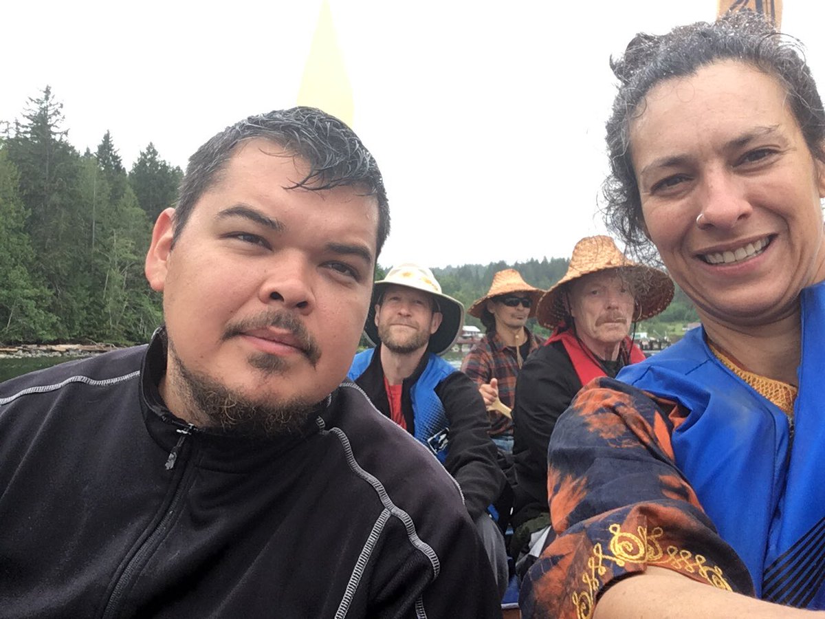 CousinAwd's tweet photo. #42fish in a 700yr old #tree on the #salishsea #awakenthecanoes #tlaamin to #klahoose by #traditional #canoe #powellriver #cortesisland https://t.co/YLQ0y5btLL