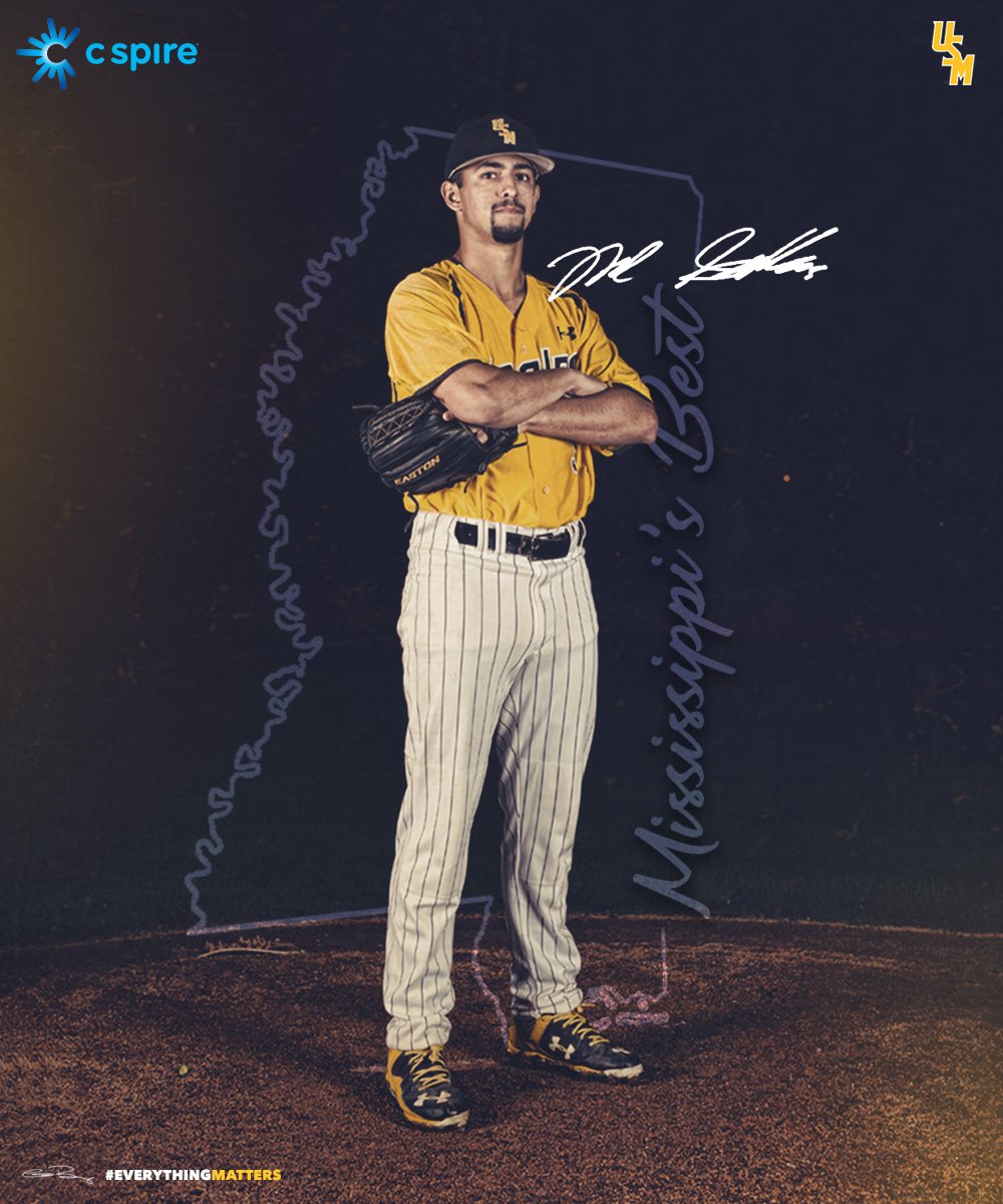 SouthernMissBSB's tweet photo. The best in the ‘Sip! Nick Sandlin is the 2018 C-Spire Ferriss trophy winner! 👏 https://t.co/zQnoehlCOJ