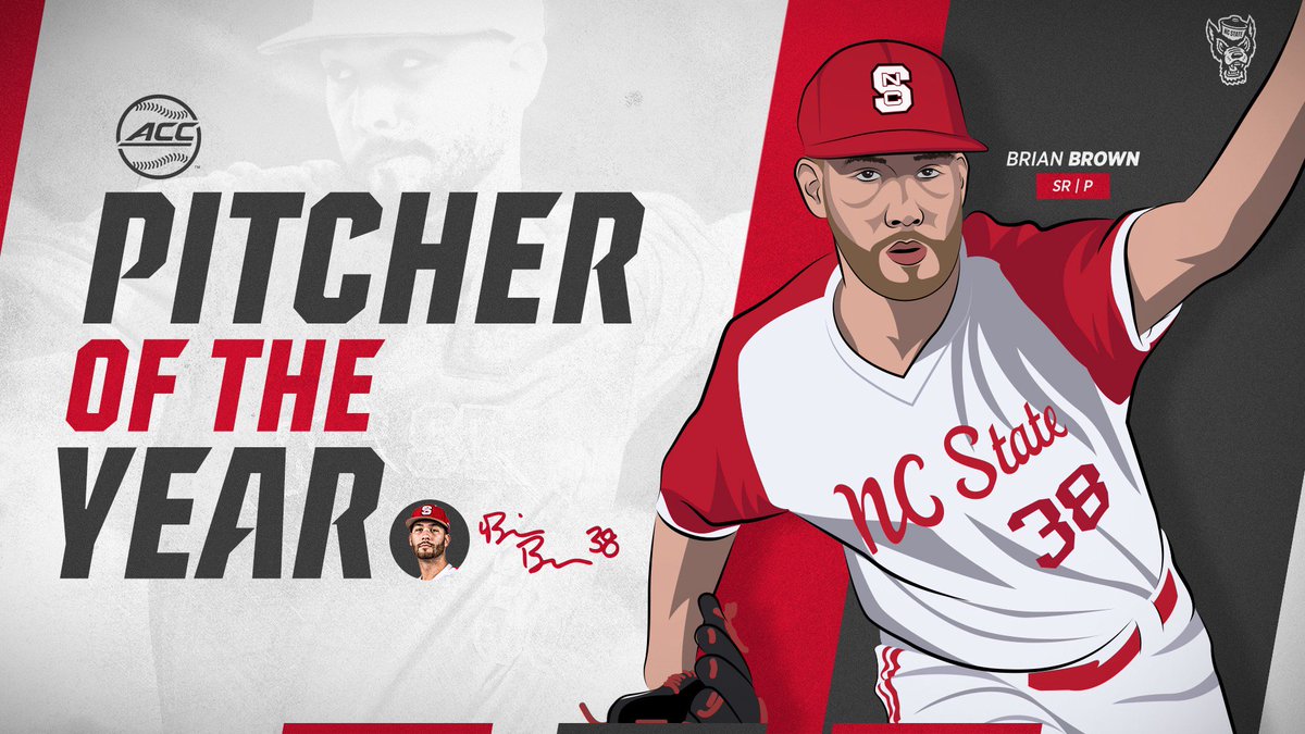 NCStateBaseball's tweet image. 🚨 EXCITING NEWS 📰

7⃣ #Pack9 players named to the 2018 All-ACC Team, headlined by Brian Brown (Pitcher of the Year) and Patrick Bailey (Freshman of the Year)

📝 - gopack.com/news/2018/5/21…

#STATEment ✅