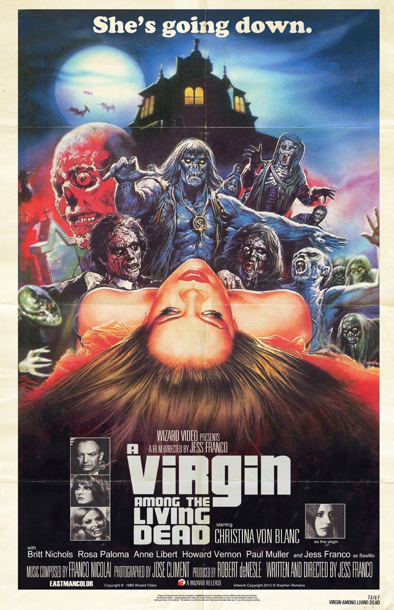 bigkev372's tweet photo. #WizardVideo Retro Theatrical Poster for #AVirginAmongTheLivingDead 1973 #Horror https://t.co/S82Qi1c0Mg
