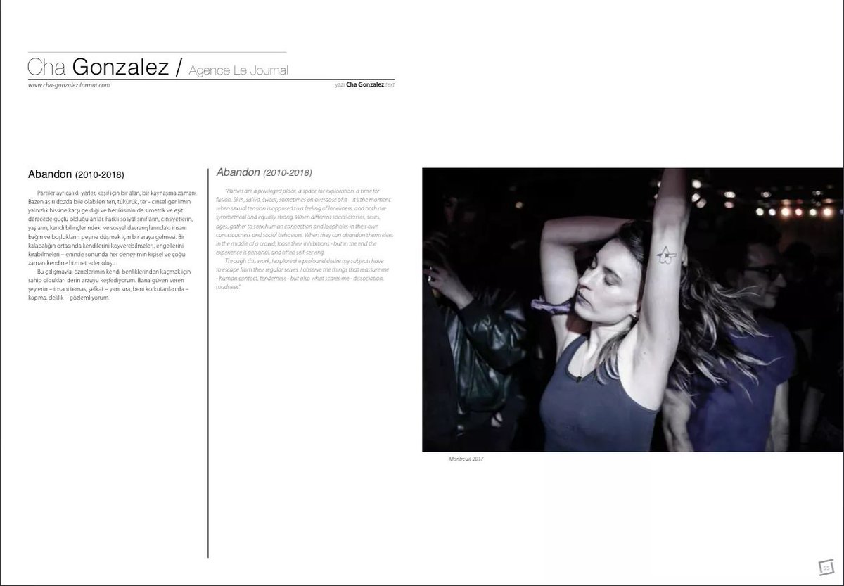 AgenceLeJournal's tweet photo. PUBLICATION | Discover @gonzale work "Abandon" featured on the great IZ magazine last issue. 
Very happy to see her photo on the cover !
Discover her 16 pages publication here: @fotografevi , where you can order the magazine
#agencelejournal https://t.co/FYz6wJj4Ao