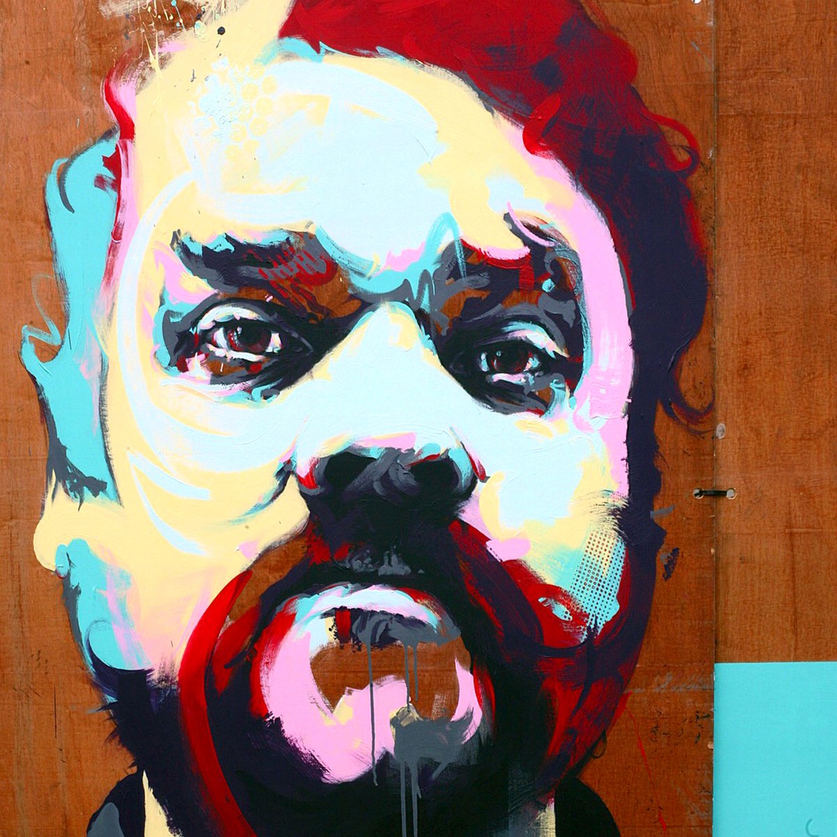 MichaelCorrArt's tweet image. After the news about #ScottHutchinson, I wanted to pay tribute to him &amp;amp; @frabbits. Scott's mural will be on display @BarrasArtDesign from tomorrow 12-10pm Tue-Sun if anyone would like to see. #FrightenedRabbit #frabbit #Glasgow #mural #art