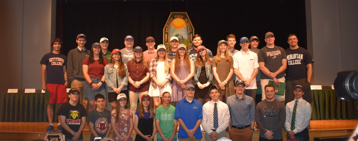 Congratulations to the following Division I &amp; III athletes for signing their National Letter of Intent today: eastpennsd.org/community/arti… <a href="/EHS_Hornets/">Emmaus High School</a>