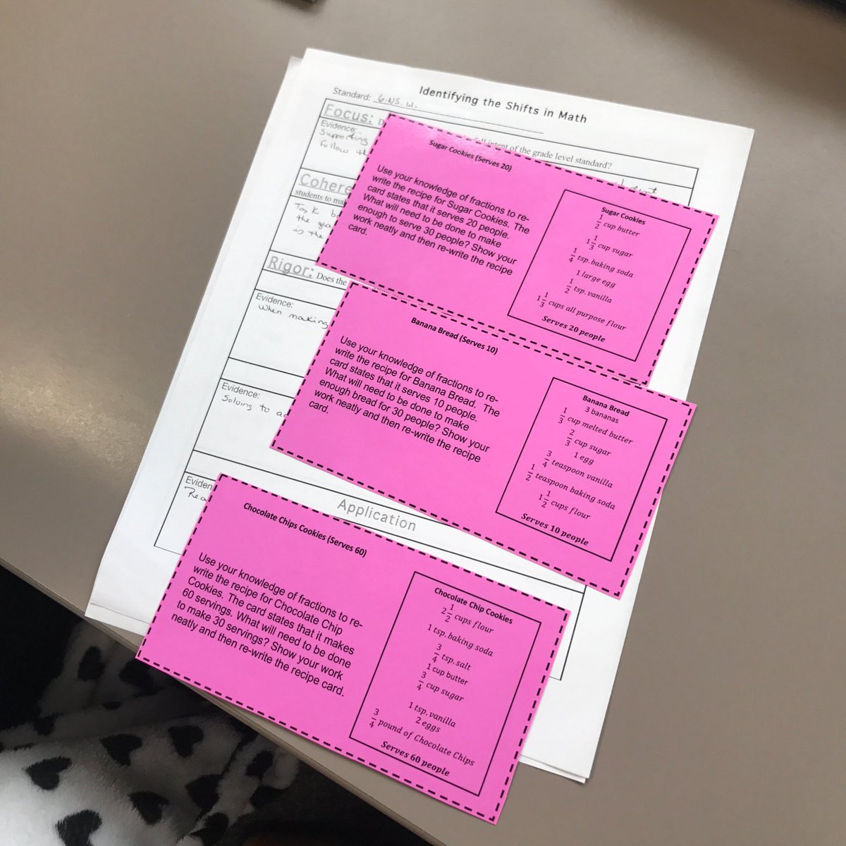 RBobinchuck's tweet photo. Analyzing a #StudentCentered task to identify the shifts in math. Doing the prework before my participants. @4flstandards #CoreAdvocates #CoreAction1 #MathIsFun #WorkHard https://t.co/4JdC6nLK03