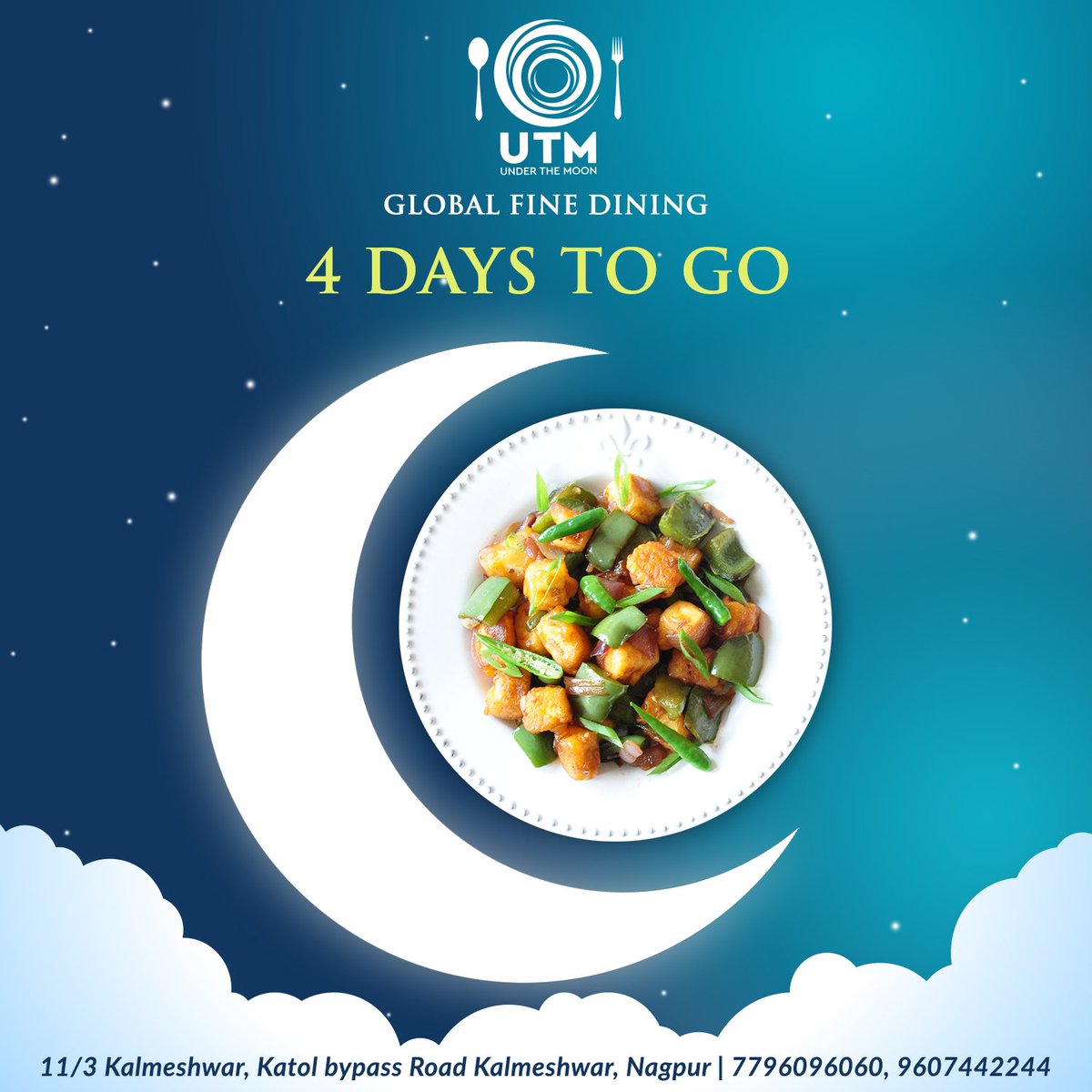 utmnagpur's tweet image. 4 Days to go! #Nagpurkars #ComingShortly #UTMNagpur #UnderTheMoon