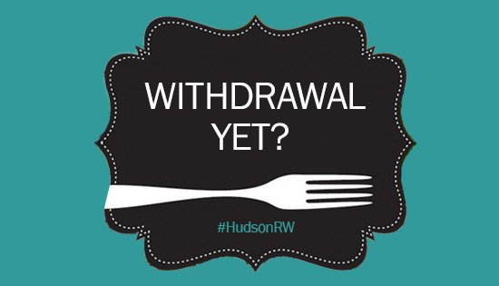 Have #HudsonRW withdrawal? No worries it's just two months away!