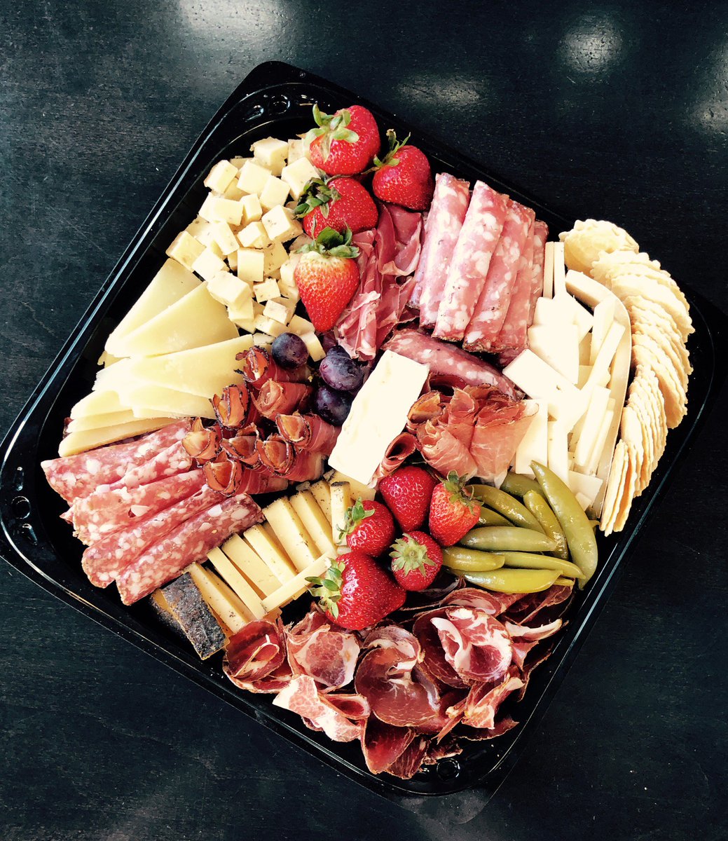 Kick off #summer with a #MemorialDay #cheese and #charcuterie board. Our bright + colorful spread can include anything &amp; everything from fresh strawberries, brie, salami, grapes, peppers, cherry tomatoes &amp; manchego. Call 720-722-0566 to place your order! 🌼 🇺🇸🧀☀️ #denver