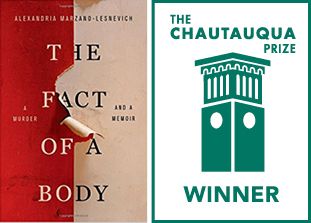 GrubWriters's tweet photo. A big congrats to author, #Muse18 presenter, and founder of the Memoir Incubator program, @alexandriaml, for being selected as the 2018 winner of The Chautauqua Prize for her book THE FACT OF A BODY! https://t.co/loKUq9wAy3 https://t.co/aEBLMZvoqG