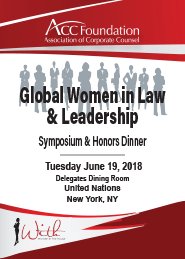 ACC Foundation is thrilled to introduce you to Judge Ann Claire Williams (Ret.) jonesday.com/_lawyers/bio.a…, a trailblazer and leader devoted to promoting the effective delivery of justice worldwide, and 1 of 3 honorees at the upcoming: acc.com/foundation/GWI… 
#ACCFGWIL