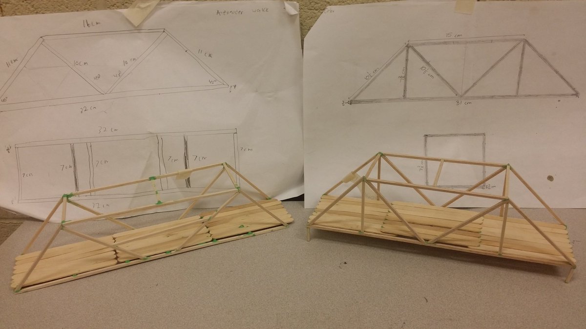 JWilsonCTE's tweet photo. 7th Grade Bridge Engineering Projects &amp; Designs. Taking the vision and making it real #dreambig Imagine if kids designed their lives like this. Design, plan, research, implement/create, &amp; evaluate. 

How much more prepared would they be?

#DEACJWILSON
#GOBUILDSOMETHINGCOOL https://t.co/PkSmJhntXA