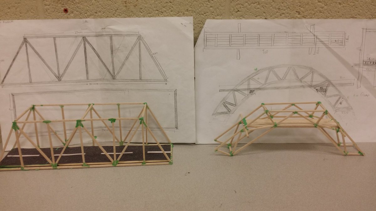 JWilsonCTE's tweet photo. 7th Grade Bridge Engineering Projects &amp; Designs. Taking the vision and making it real #dreambig Imagine if kids designed their lives like this. Design, plan, research, implement/create, &amp; evaluate. 

How much more prepared would they be?

#DEACJWILSON
#GOBUILDSOMETHINGCOOL https://t.co/PkSmJhntXA