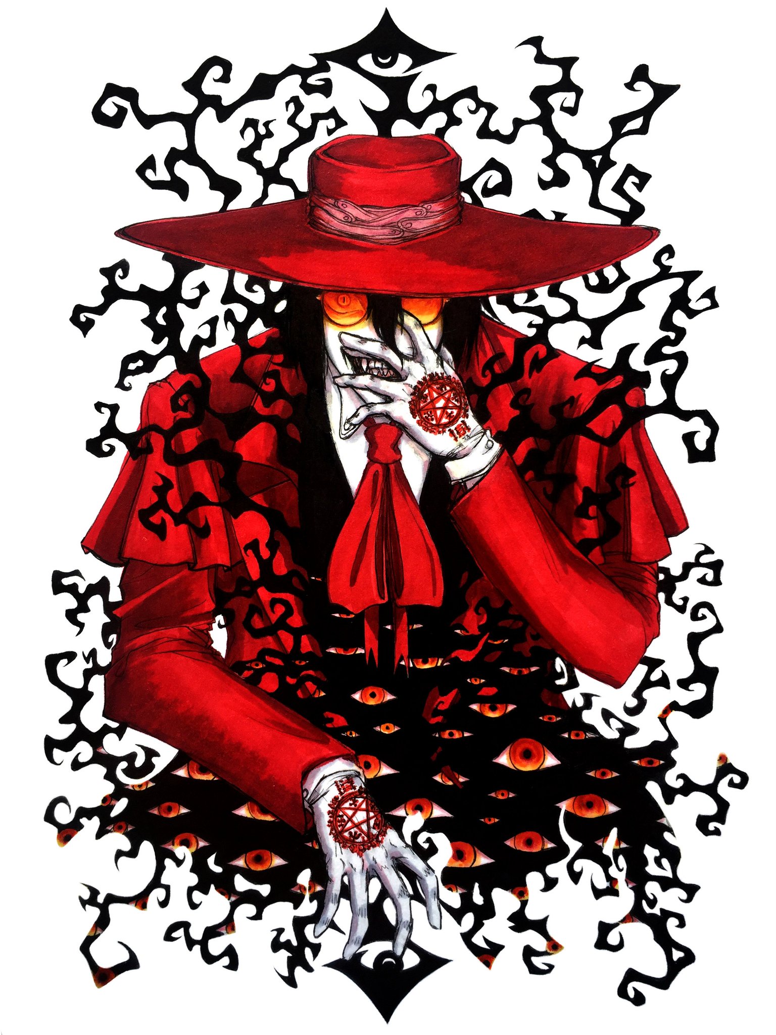 Тату хеллсинг эскизы