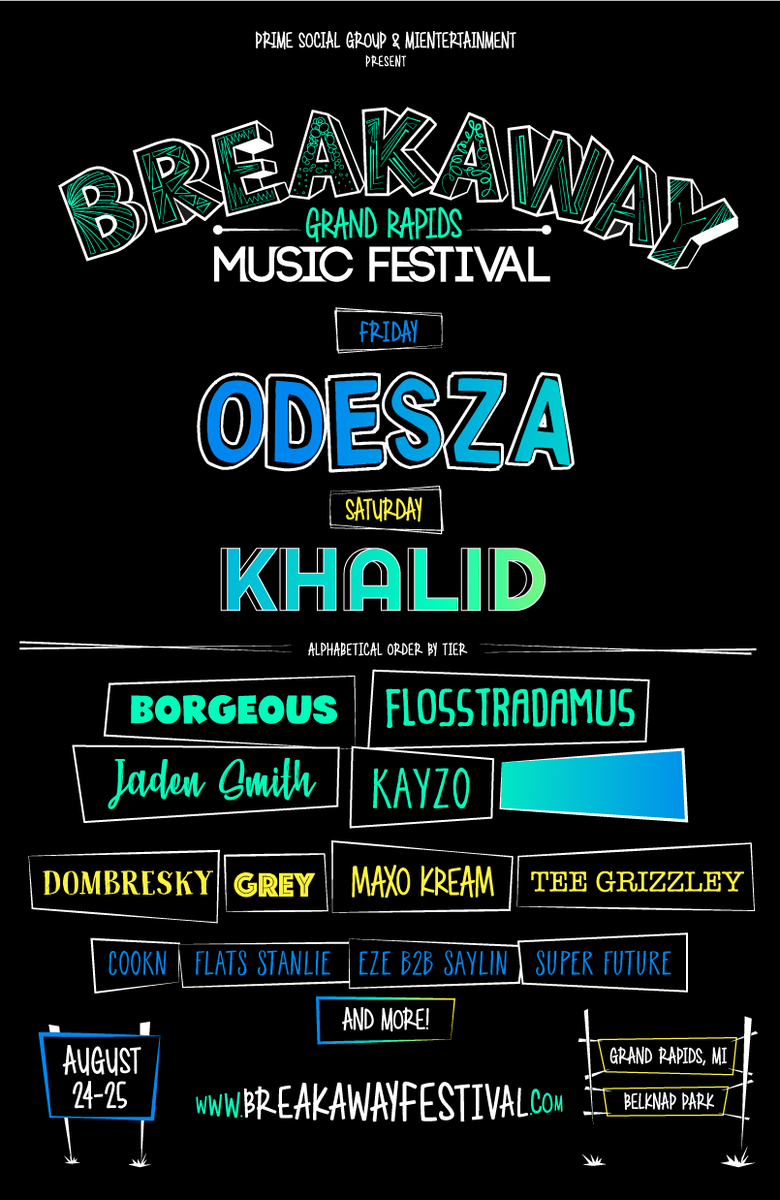breakaway music festival lineup 2018