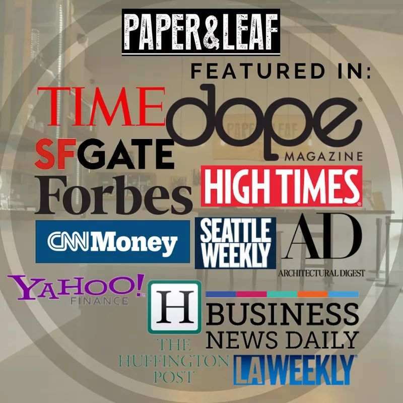 Some of the features Paper &amp; Leaf has had over the years. We are beyond grateful! #CannabisCommunity #BainbridgeIsland #i502