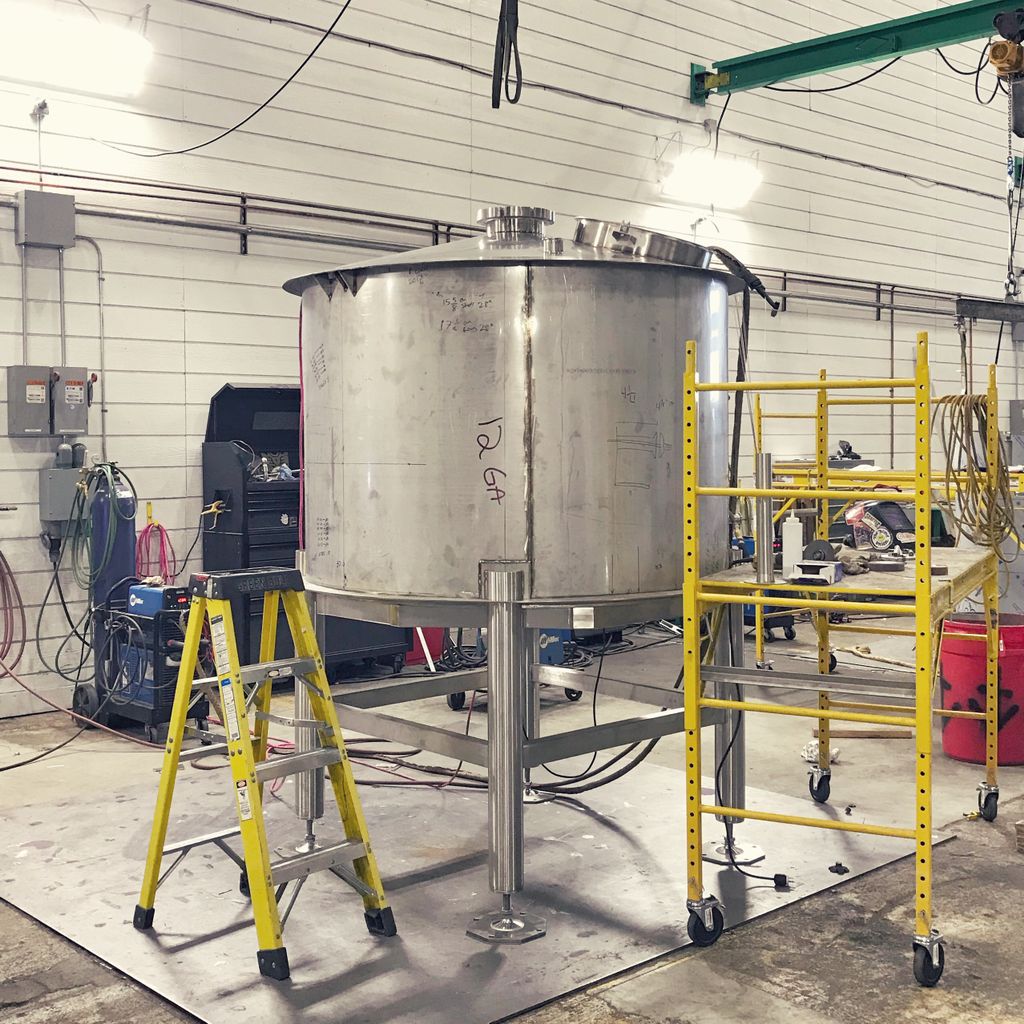Progress on the MLT at @pinnaclestainlesspdx in Portland. Looking forward to doughing in. 
#buildingabrewery #brewhouse #stainlesssteel #worthwaitingfor #varietalbeerco
