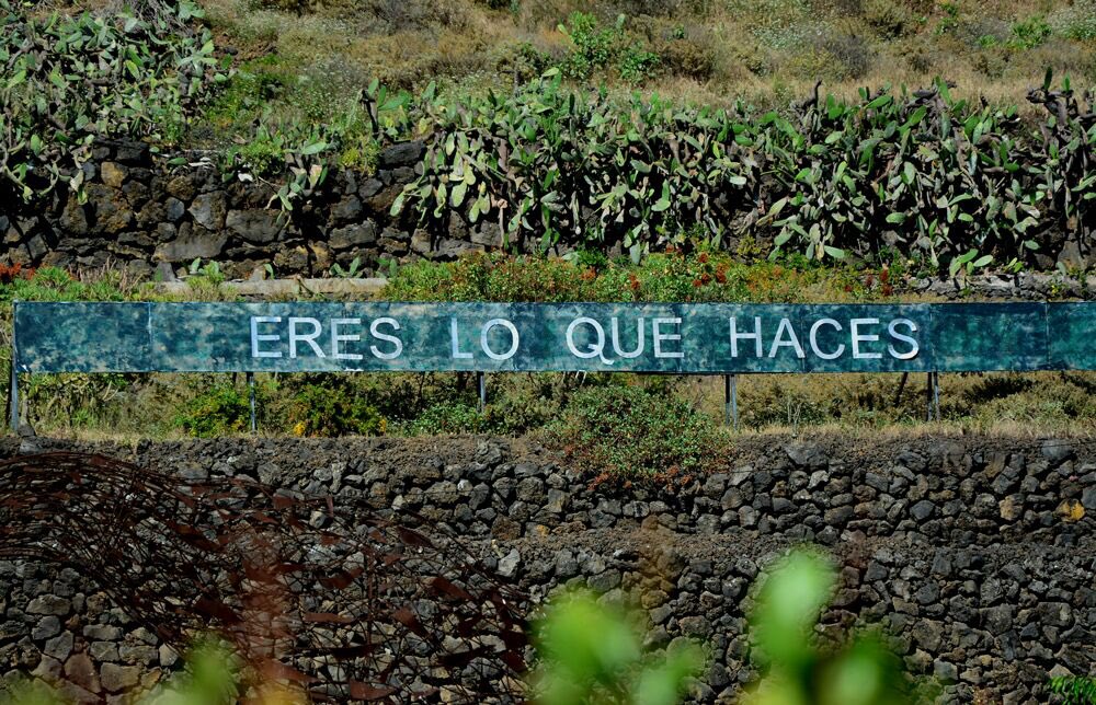 CartelAutopista's tweet photo. "ERES LO QUE HACES" #Tenerife #Cartelautopista #Anoniman #Arteenlacalle https://t.co/JoB5KRRMQ3