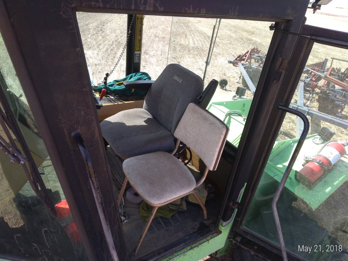 The air seat.... and the chair seat. It takes determination to ride in the chair seat!