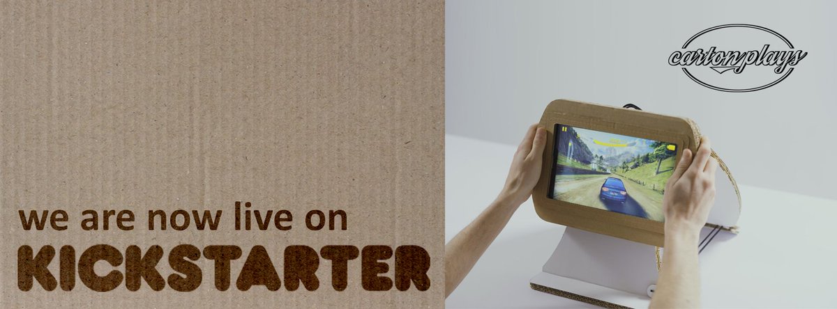 CartonPlays's tweet photo. We are NOW on @kickstarter Join the Cardboard Revolution! #CartonPlays https://t.co/bgmoOsfkga https://t.co/6Qj3nWqlBk