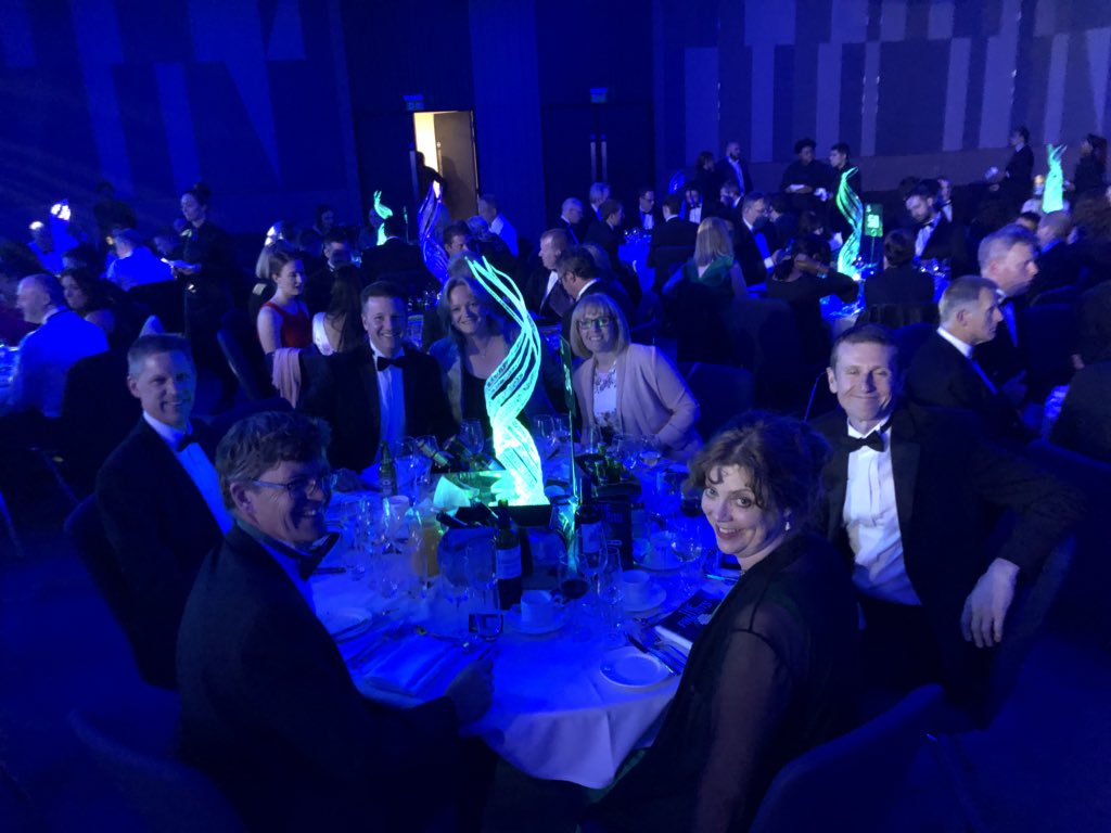 @WRcplc and  our guest Jo Watchman @contentcoms at the #WaterIndustryAwards18 What an amazing venue and setup to celebrate the industries successes this year @UtilityWeekLive @WWTmag @edielive