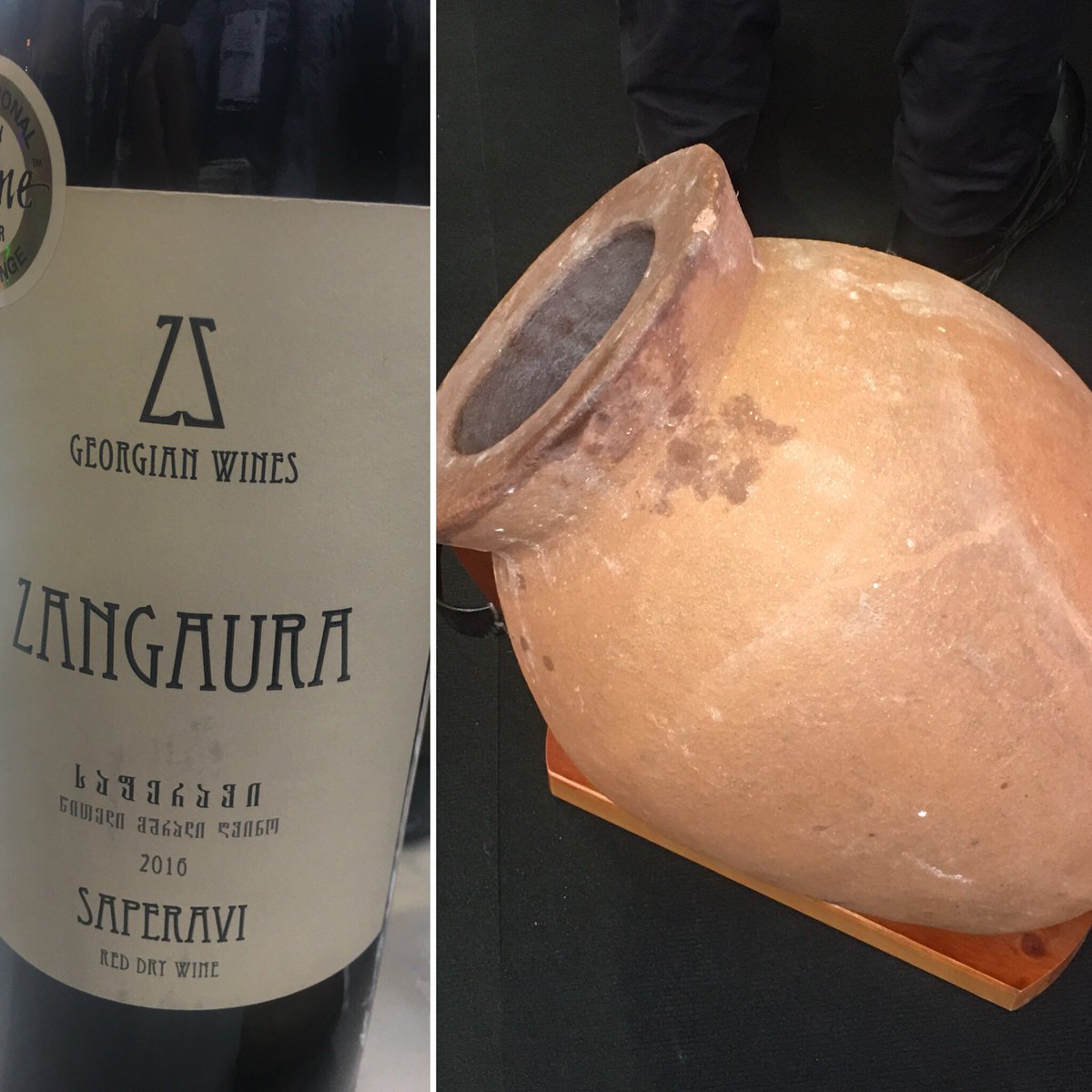 Wineandwinenot's tweet photo. In return to traditional aging in Amphorae - a Saperavi from the original land of #wine #redwine #georgia #saperavi #wineaging #amphora #georgianwine #zangaura #frenchwinescholar #lwf #lwf18 #liwf https://t.co/1LsxmNJ7sJ