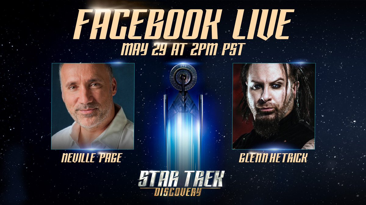 We're kicking off a new Facebook Live series next week, starting with <a href="/NevillePage/">Neville Page</a> and <a href="/glenn_hetrick/">Glenn Hetrick</a>. Tweet us any questions you want us to ask these creative masterminds! #StarTrekDiscovery