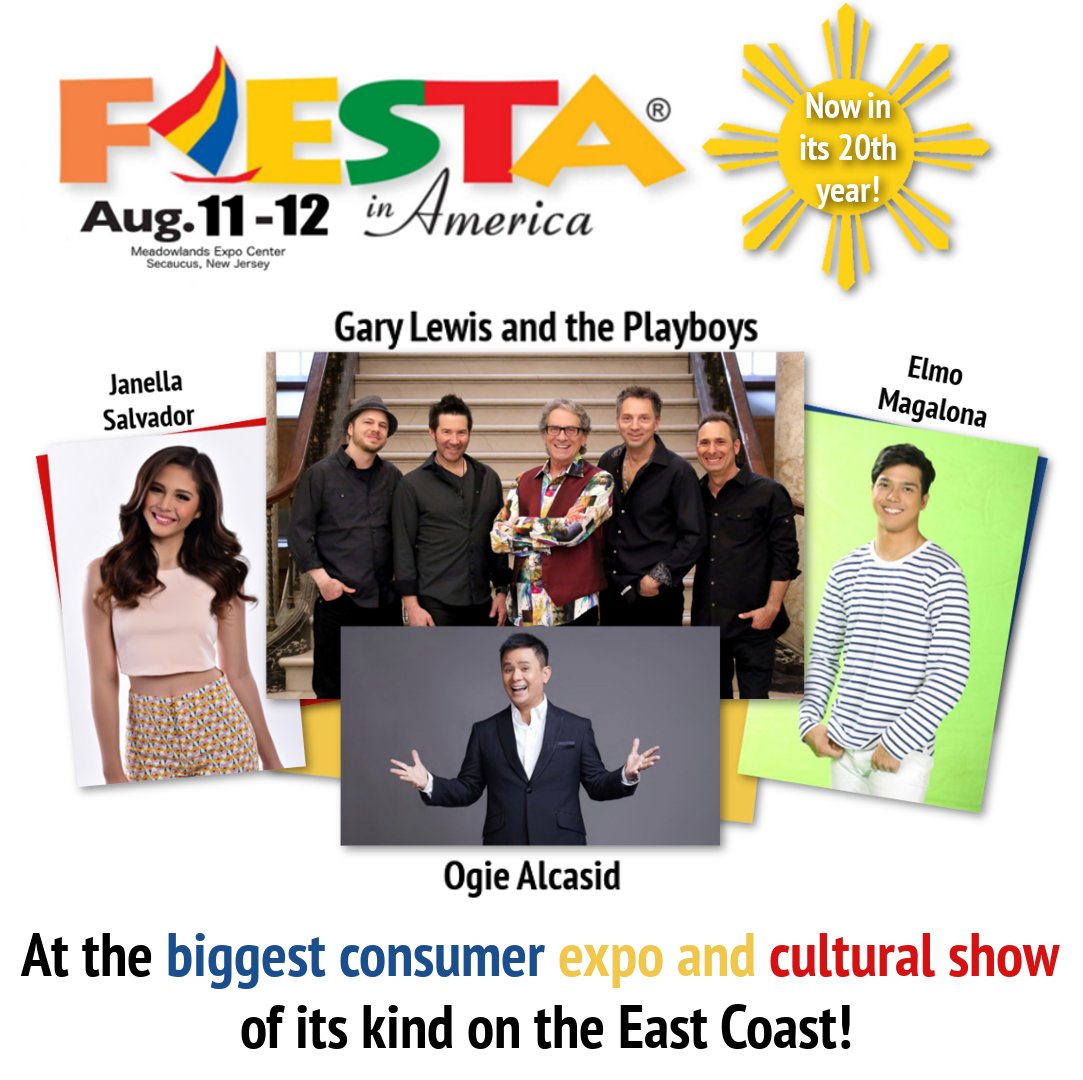 Fiesta In America, the biggest expo and cultural show of its kind on the east coast, is back for its 20th year w/ more products, native food and music at NJ’s Meadowlands Expo Center on August 11&amp;12! Join us for a deep dive into Philippine culture! 🇵🇭🤩 fiestainamerica.com