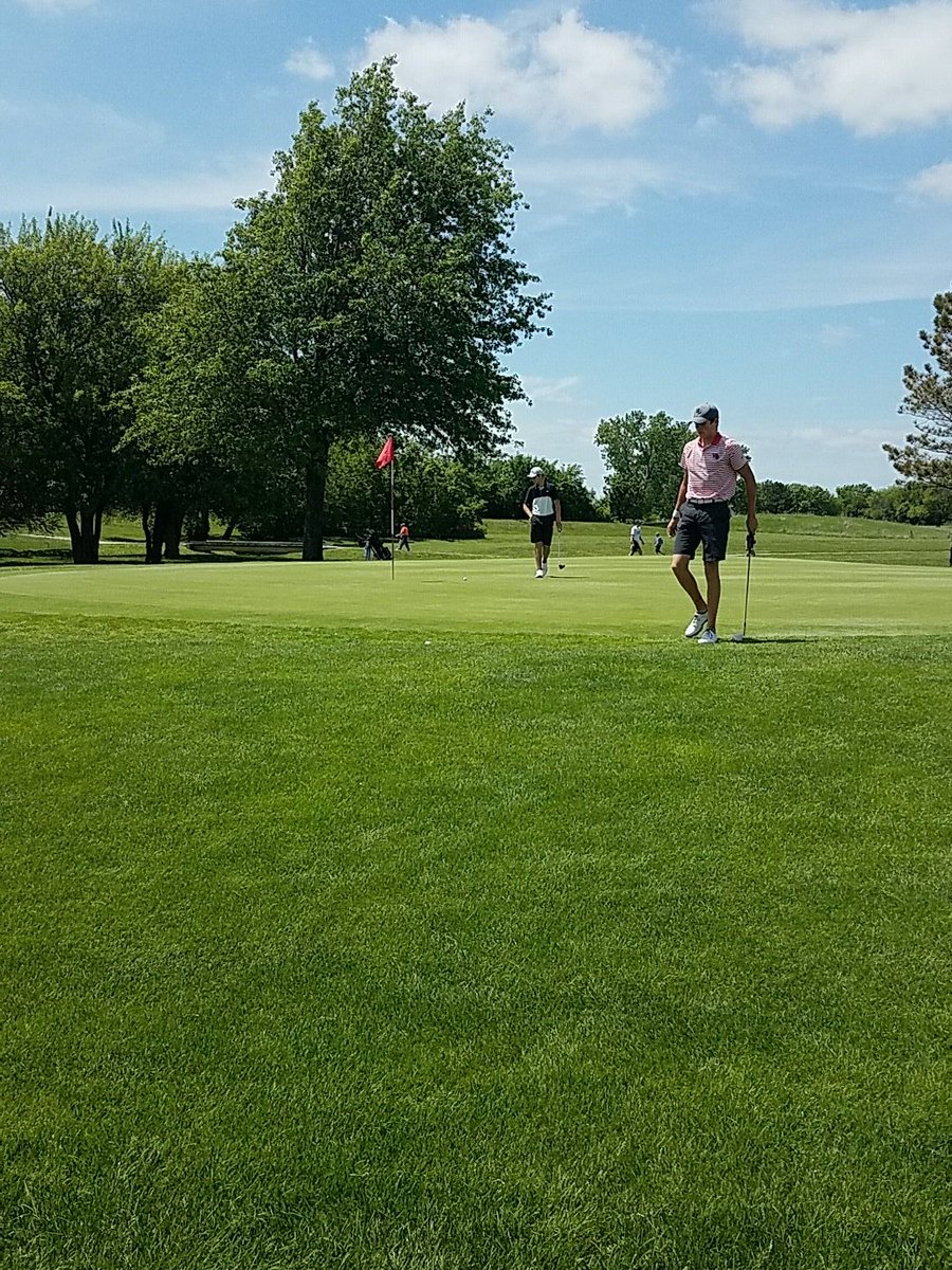 WamegoHSGolf's tweet photo. Up and down for par here keeps him at -2 #finalhole https://t.co/SFA3ThARQj