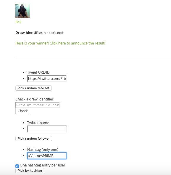 PrimeArgentina's tweet photo. Felicitaciones @BellDeza !! Saliste ganadora de nuestro sorteo. Ganaste nuestro mix de preservativos y los geles! Te mandamos un DM. Sorteo aleatorio realizado x Tweetdraw #ViernesPRIME https://t.co/6yz8Vd0QcX