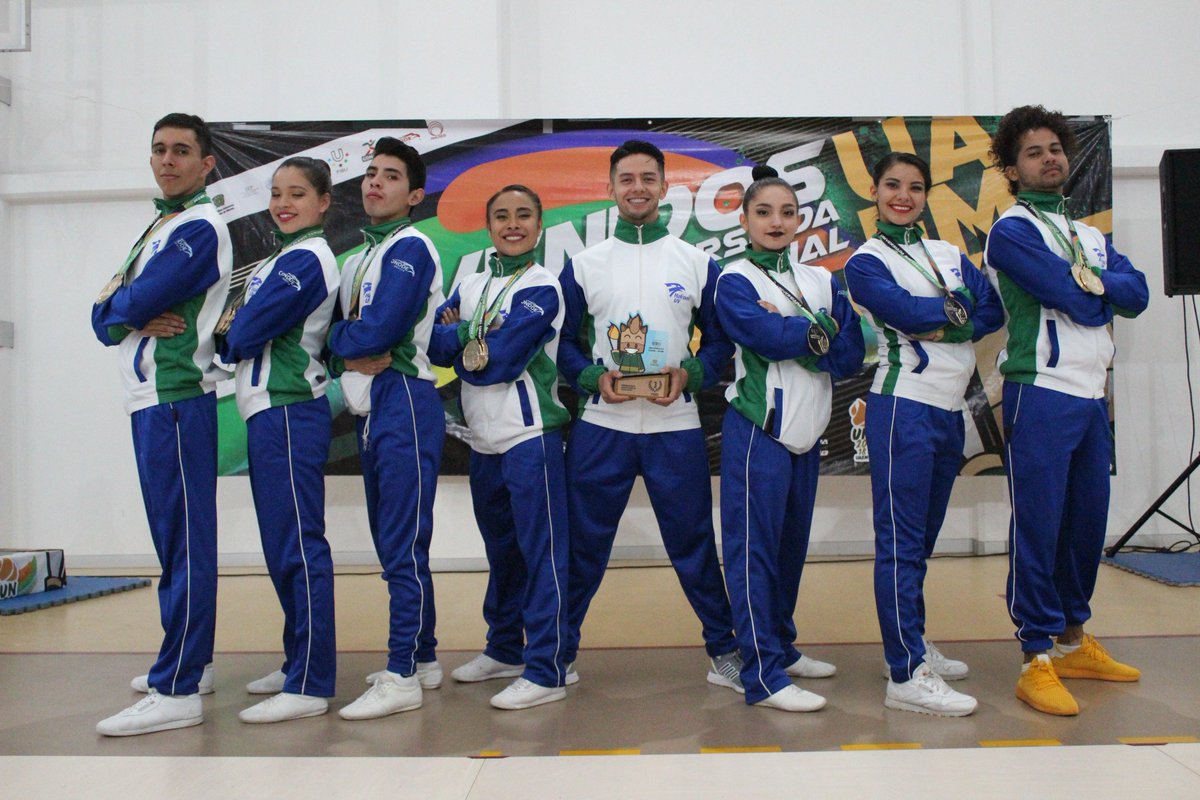 DeporteUV's tweet photo. Nuestros Halcones de GIMNASIA AERÓBICA, viajan rumbo a Guimaraes, Portugal para participar en el Campeonato del Mundo por Grupos. ¡Éxito Halcones! #OrgulloUV @LuzioUV @SaraLdeG https://t.co/vq4TTD1u6X