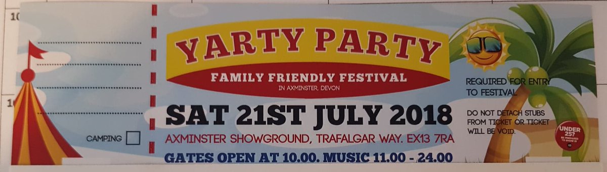 YartyParty's tweet photo. In the festival spirit, #YPF18 has a handpicked selection of wonderful traders bringing their gorgeous handmade creations and specialisms to our family friendly, charitable festival here in Axminster! Grab your tickets now before they sell out! https://t.co/MczvzWhAe6 https://t.co/QBbIyMzXxu