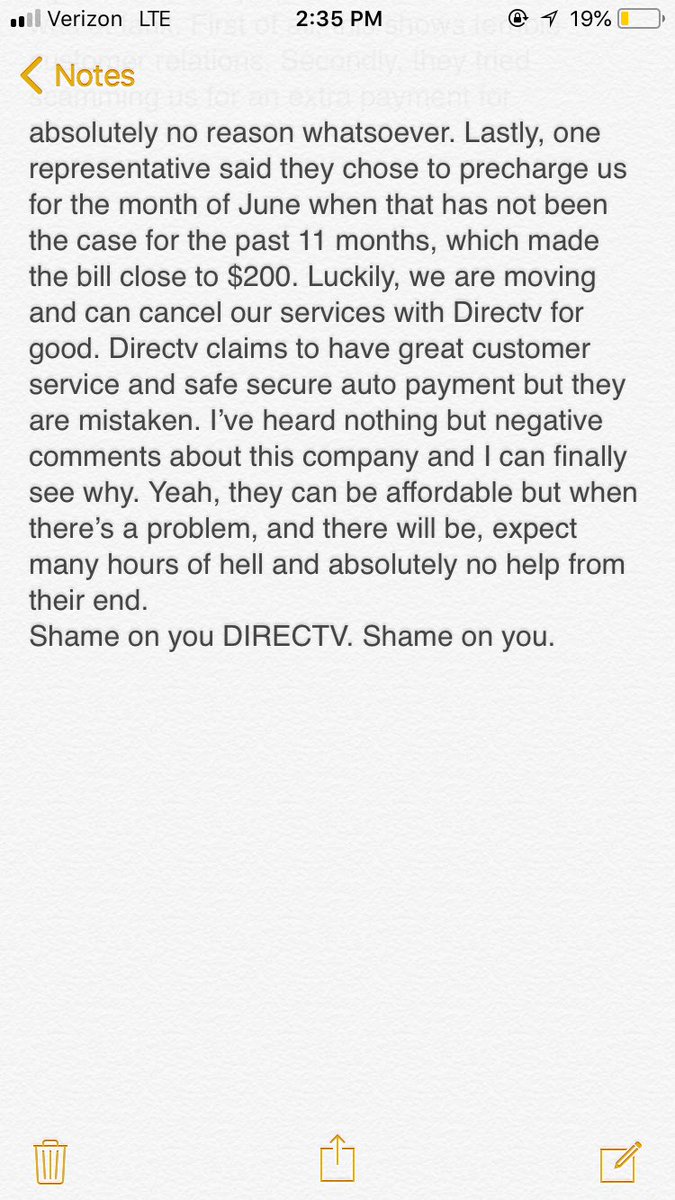 cassievalley's tweet photo. Disappointed in y’all @DIRECTV @ATT https://t.co/ZTjz4kXjW7