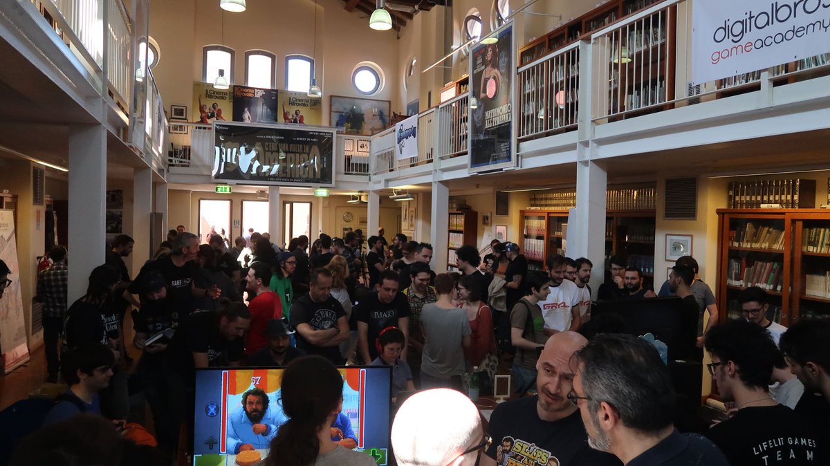 OctolabGames's tweet photo. Last saturday we came back to #Bologna to attend "#Svilupparty 2018", a conference dedicated to game developers in which we had the chance to show #MicroMayhem to other devs as well as fellow pc gamers. #indiegames https://t.co/tImWK9tAHS