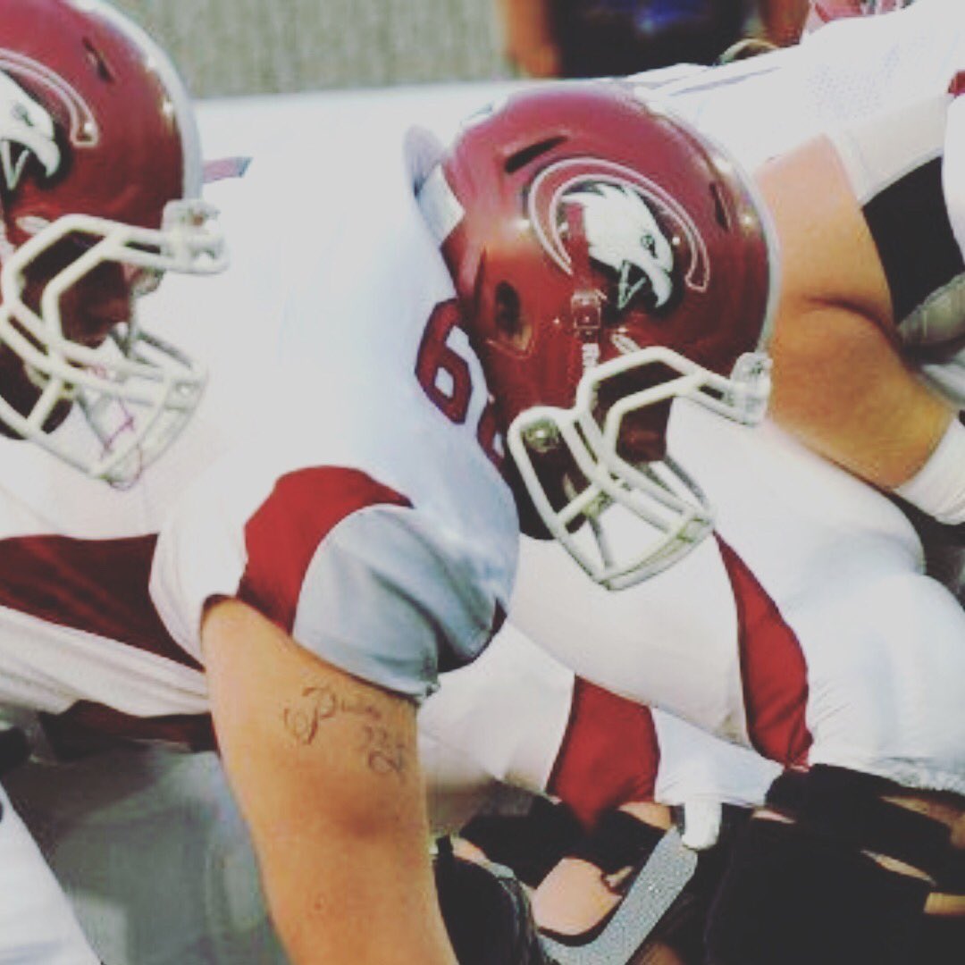 RatsCliffs_44's tweet photo. A wise man once told me that, "Once an Eagle, always an Eagle."  Now, I just wear it on my shoulder and not my head. @CoachJayLong @CoachJersey  @csceagles https://t.co/eWdVewAyjG
