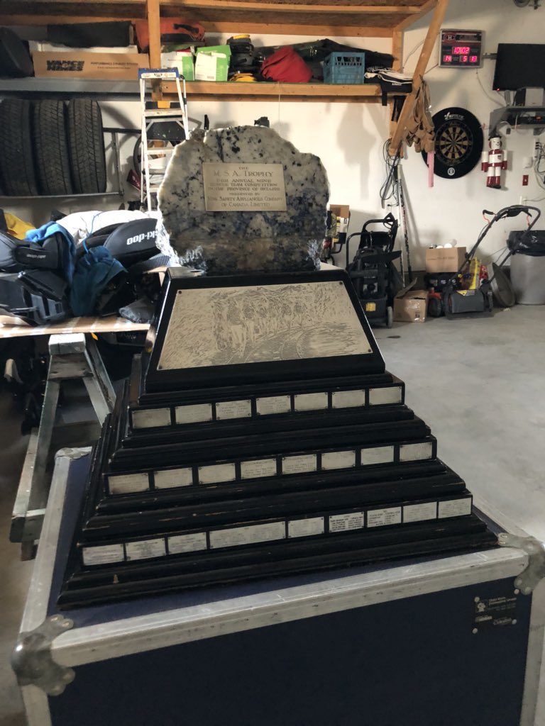 denis_leduc5's tweet photo. Ontario Mine Rescue Provincial  Trophy’s. 1 place Firefighting , 1 place Special Equipments and First place Team over all . https://t.co/M3eiXweYSW