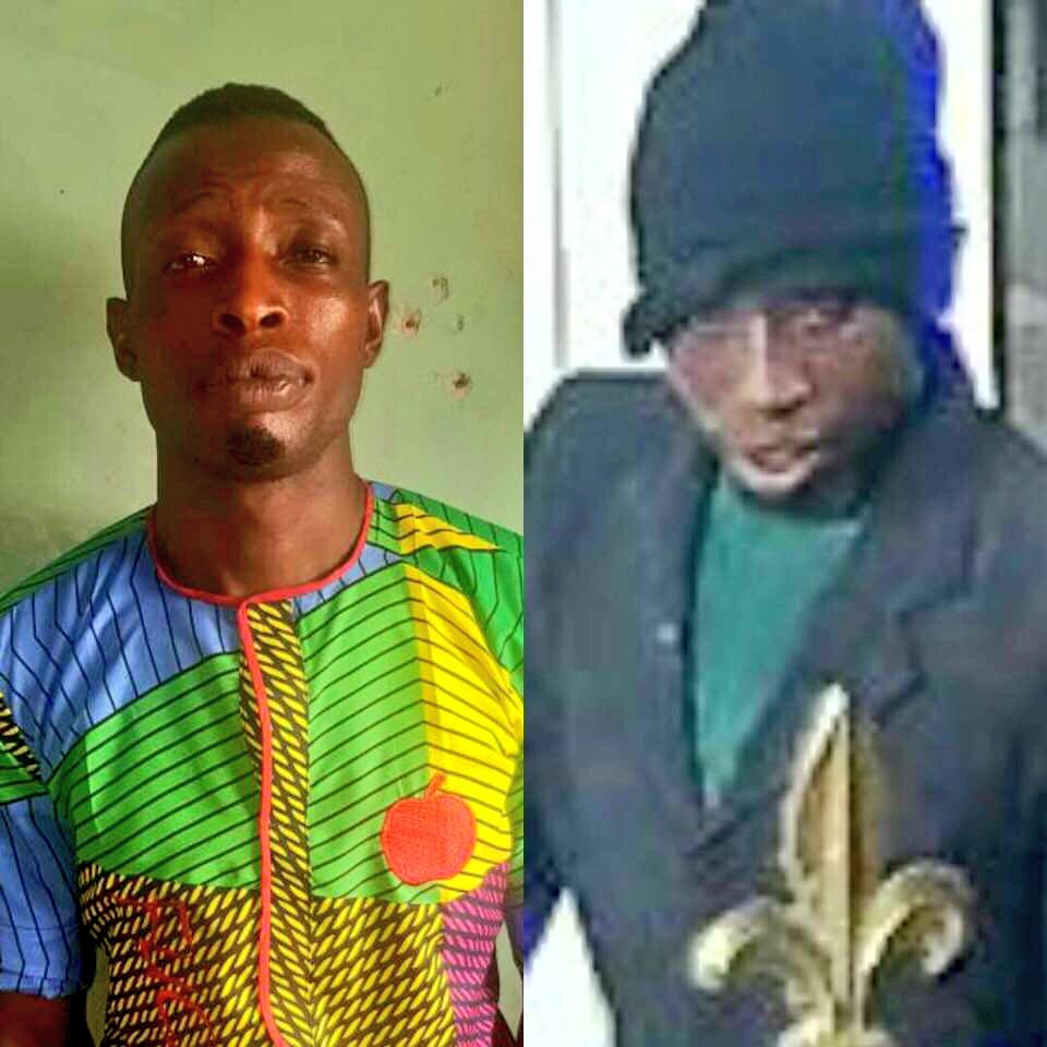 PoliceNG_News's tweet photo. Two arrested ringleaders of Offa bank robbery declared wanted via https://t.co/JAr0sZvrqH |
Micheal Adikwu, Benue State indigene, 2012 dismissed Police CPL.
Kunle Ogunleye aka Arrow, Kwara State indigene.
Total of 22 suspects arrested by @PoliceNG.
#IGPIdris #PrayForOffa #EndSARS https://t.co/aPlbwBHwFw