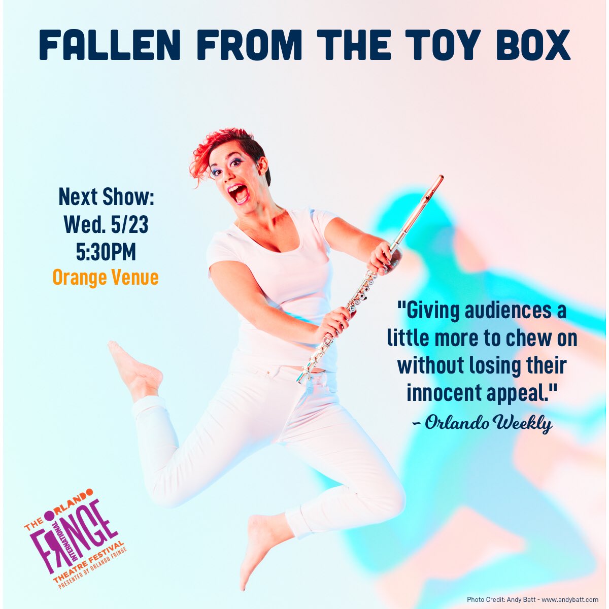 4thWallEnsemble's tweet photo. #OrlandoFringe #unitedwefringe #ofringe27 #fallenfromthetoybox #ffttb #hybridarts #wearevqpowell #andybatt @andybattphoto @OrlandoFringe https://t.co/eEzeV7koPK