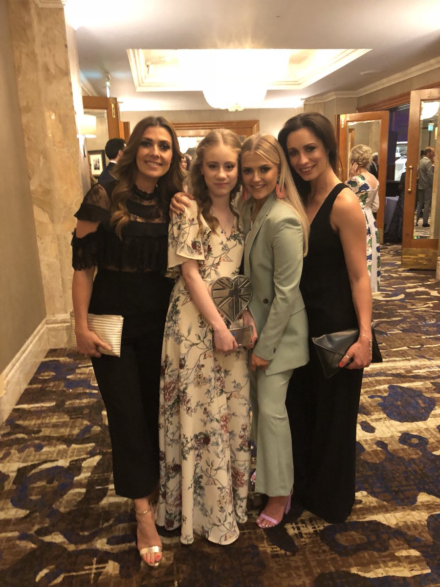 lufallon's tweet photo. So proud of this super star... she’s an absolute delight and such a beautiful girl. Congratulations on winning the ‘young fundraiser’ award. Your courage is mesmerising and I’m in awe of you! #FreyaLewis x https://t.co/y9ZZXhATND