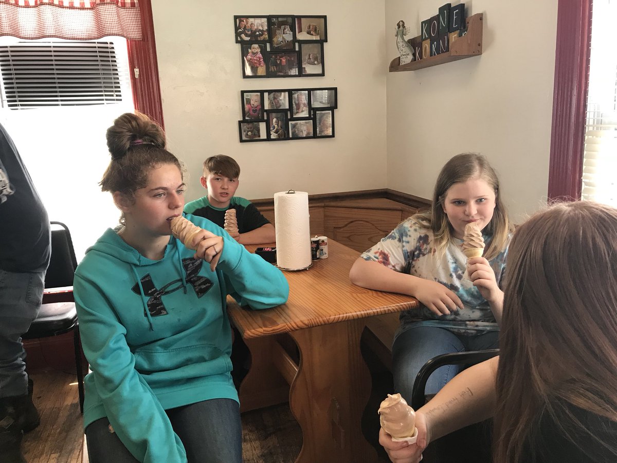 WCDistrict235's tweet photo. 26 WCMS students were awarded for good behavior this year with a walking field trip to Kone Korner for some ice cream #WCHeat #PBIS #icecream #middleschool https://t.co/ZfFiCsTDXx