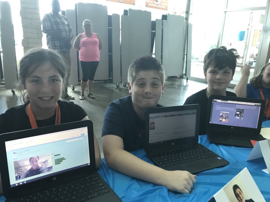 DrJ_Anderson's tweet photo. The @westportcats 5th Grade Showcase was fantastic! Super impressed how the students owned & shared their learning as part of their promotion.
#LearnerPortfolio #spslearning https://t.co/4DGaQ0ZBru