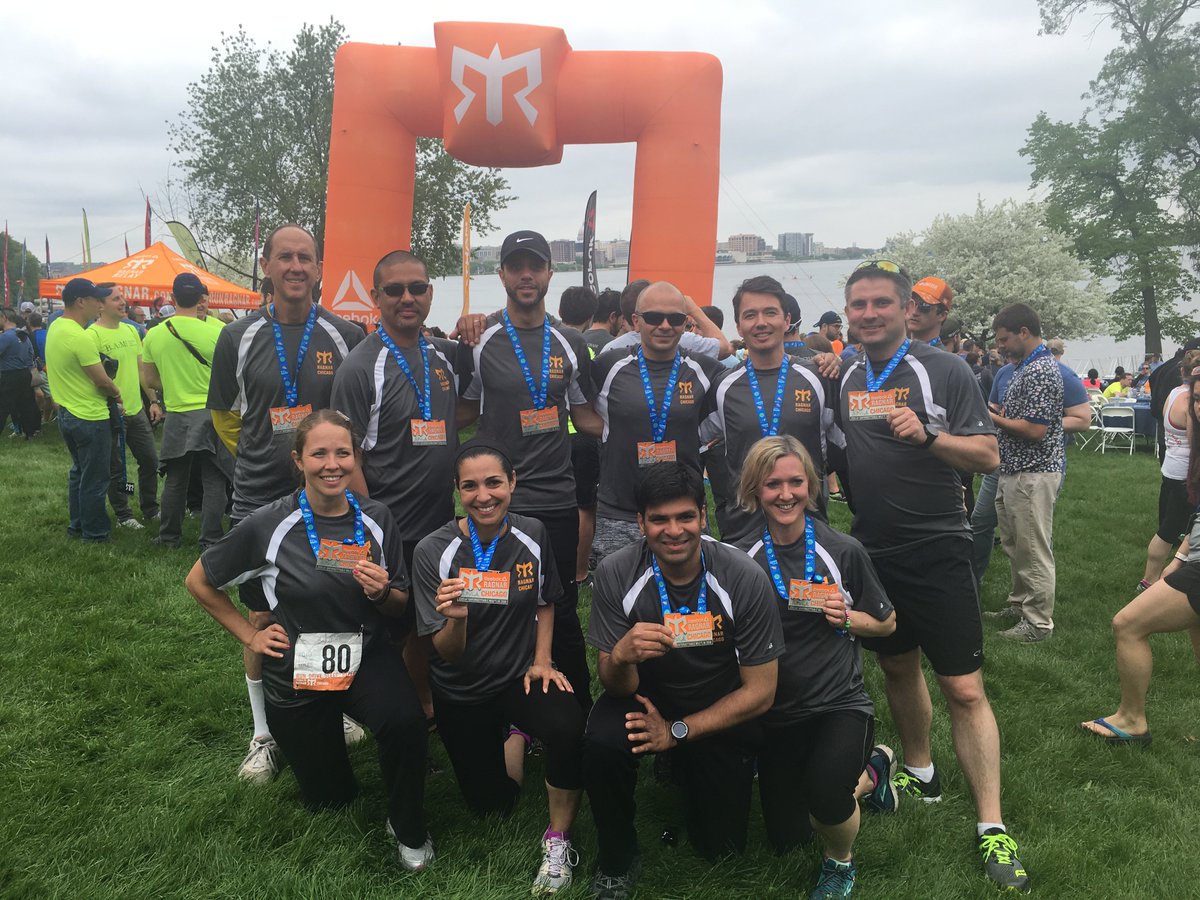 WespathInvests's tweet photo. Congratulations to the Wespath employees who completed the 200 mile #RagnarChi relay from Chicago to Madison over the weekend! The team dedicated months of training, ran for an uninterrupted 26 hours and raised $2,300 for charity. #WeAreWespath https://t.co/sIr7sgGvze