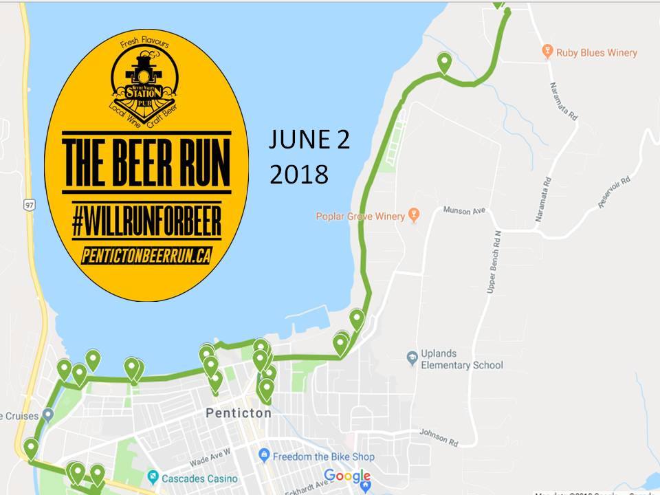 BCAleTrail's tweet photo. The Penticton Beer Run, organized by @HoodooAdventure is returning for its 2nd year Saturday, June 2. We're a proud co-sponsor of this event which features all 5 of the Penticton Ale Trail breweries. Sign up is still open! Full story> https://t.co/CHdSyxG4OI #BCAleTrail https://t.co/leVjTkBzQ9