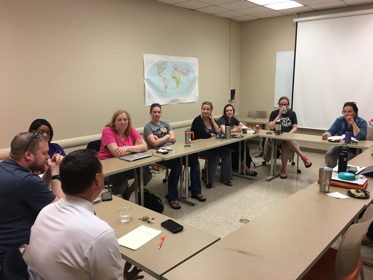 MariekeVPC's tweet photo. Our 3rd year online PhD students are here for their 3rd residency! Go Tigers! #gamechangers https://t.co/it8kBhxxD9